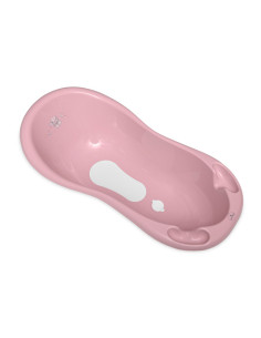 Бебешка вана с оттичане и нехлъзгащо покритие Lorelli 100 см, Bear Dark Pink