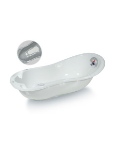 Бебешка нехлъзгаща вана с източване Lorelli 100 см. Ocean, бяла