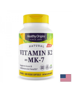 Витамин K2 (MK-7) За здрави кости и нормално кръвосъсирване 100 µg, 180 капсули