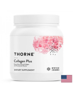 Колаген, серамиди и никотинамид рибозид Collagen Plus – за сияеща кожа и здрава коса 495 g, прах с аромат на маракуя