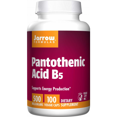 Jarrow Formulas Pantothenic Acid B5 500mg - Пантотенова Киселина | 100 caps