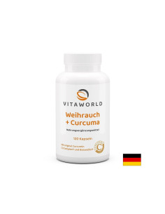 Куркума + Босвелия + MSM За подвижност и комфорт в ставите 120 капсули