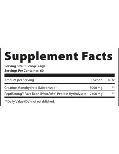 Creatine Monohydrate + Peptide | with PeptiStrong Fava Bean Hydrolysate 2