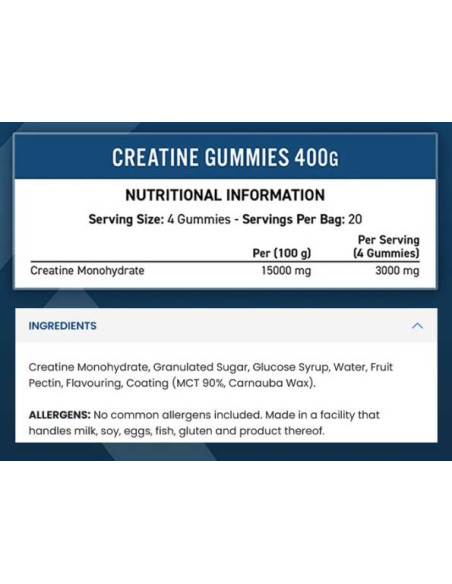 Creatine Gummies 750 mg