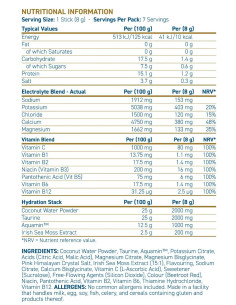 Hydration + Electrolyte -amp, Vitamin Powder Stick Packs 2