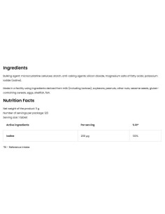 Iodine 200 mcg | Potassium Iodide 2