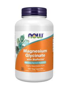 NOW Magnesium Glycinate with BioPerine / 180 Caps