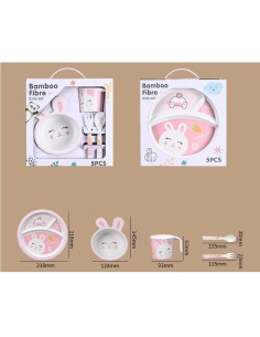 Детски сервиз за хранене Raya Toys Животни, 5 части 2