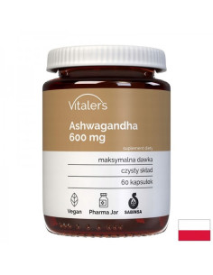 Ашваганда Срещу стрес, тревожност и нервно напрежение 600 mg, 60 капсули