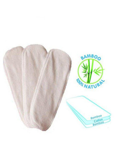 Комплект 3 броя вложки за постоянна пелена Baby Matex бамбук+памук 0258