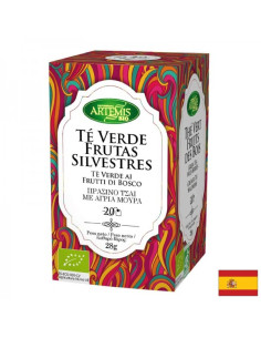 Зелен чай с аромат на малина БИО 20 филтърни пакетчета