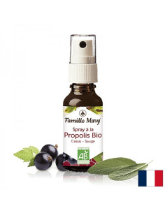 Спрей за гърло с кафяв прополис, салвия и касис Spray à la Propolis Bio 20 ml