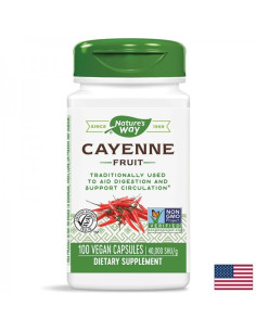 Лют червен пипер Кръвообращение, храносмилане, метаболизъм 450 mg, 100 капсули