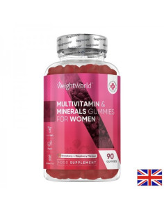 Мултивитамини и Минерали за жени 90 желирани таблетки с вкус на ягода и малина