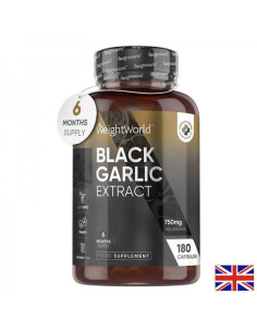 Здраве за сърцето Черен чесън (Black Garlic) 750 mg x 180 капсули
