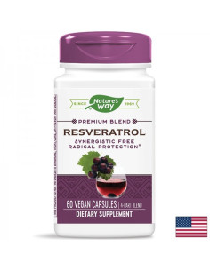 Ресвератрол - премиум формула Супер антиоксидант за сърцето и кръвоносните съдове 60 капсули