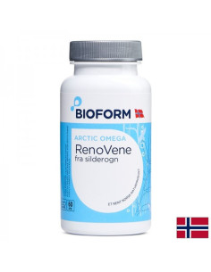 Контрол на холестерола и сърдечно здраве RenoVene формула с херинга и водорасли 500 mg, 60 капсули