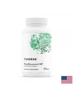 PolyResveratrol-SR – невропротекция и метаболитно здраве Формула с транс-ресвератрол, кверцетин и зелен чай 60 капсули с удъл