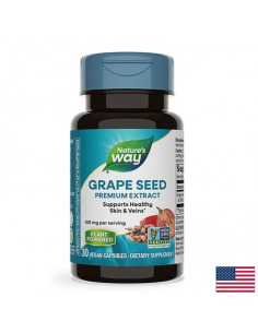 Гроздово семе и витамин С - премиум формула За кръвоносните съдове и кожата 30 капсули