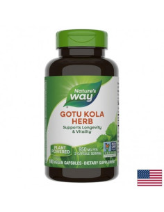 За кръвообращението, венозната система и мозъка Готу кола 475 mg, 180 капсули