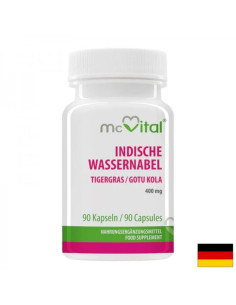 Кръвообращение и студени крайници Готу Кола (Азиатска центела) McVital 400 mg, 90 капсули