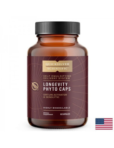 Формула за клетъчно здраве и дълголетие - Longevity С куркумин, кверцетин, ресвератрол и птеростилбен 60 капсули