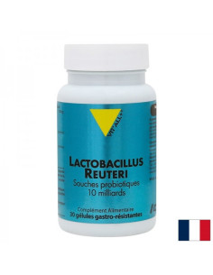 Стомашно-чревен тракт и имунитет Лактобацилус Реутери 10 млрд. активни пробиотици, 30 стомашно-устойчиви капсули