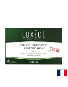 Укрепва космения фоликул и стимулира растежа на косата Luxéol формула 90 капсули