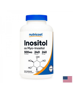 Хормонален дисбаланс - Инозитол (Мио Инозитол/Витамин В8) Myo-Inositol 500 mg, 240 капсули