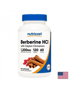 Диабет Берберин (хидрохлорид) + Цейлонска канела 120 капсули