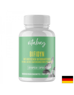 Бифидобактерии 3 млрд. активни пробиотици, 2 щама формула 120 капсули