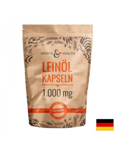 В подкрепа на имунитета, сърцето и мозъчната функция Ленено масло 1000 mg х 250 капсули