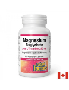 Стрес и добро настроение Магнезий (бисглицинат) 40 mg + Л-Теанин 250 mg 90 капсули