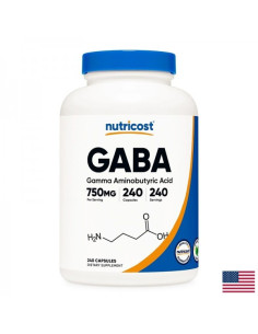 Стрес и добро настроение Гама-аминобутирова киселина (GABA) 750 mg х 240 капсули