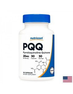 Антиоксидант. Допринася за нормалното клетъчно здраве Пиролохинолин хинон (PQQ) 20 mg х 30 капсули