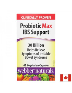 Пробиотик Max IBS Support Синдром на раздразнените черва 30 млрд. активни пробиотици х 45 V- капсули