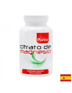 Мускулна, сърдечна и нервна система Магнезий (цитрат) Plantis 215.7 mg х 60 капсули
