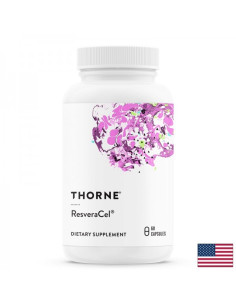 ResveraCel – никотинамид, кверцетин, ресвератрол и бетаин Формула за клетъчно здраве 60 капсули за 2 месеца прием