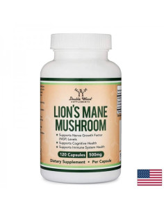 Лъвска грива – невропротекция и мозъчна функция Срещу невронална дегенерация 1000 mg, 120 капсули за 2 месеца прием