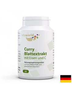 Анемия Екстракт от листа на къри с желязо и витамин С 90 капсули