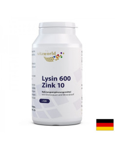 L-Лизин + Цинк Повишава имунитета 120 капсули