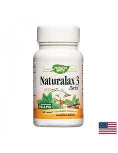 Натуралакс 3 - нежен натурален билков лаксатив Природна подкрепа при запек 20 V капсули