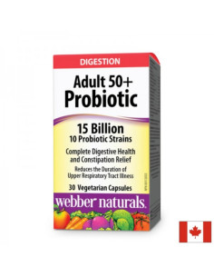 Пробиотик за възрастни 50+ 15 млрд. активни пробиотици, 30 капсули