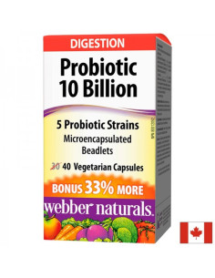 Пробиотик 5 щама, 10 млрд. активни пробиотици 40 капсули