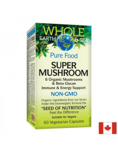 Super Mushroom - медицински гъби за имунитет и енергия 60 капсули за 2 месеца прием