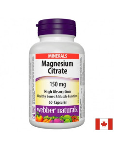 Магнезий цитрат С висока абсорбция 150 mg х 60 капсули