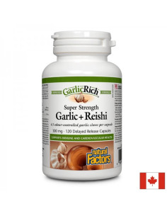GarlicRich Super Strength Garlic+Reishi / Чесън + Рейши x 120 капсули