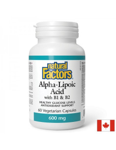 Алфа липоева киселина 600 mg + витамин В1 и В2 60 V капсули