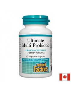 Мулти пробиотик 12 щама, 12 млрд. активни пробиотици Ultimate Multi Probiotic 60 капсули