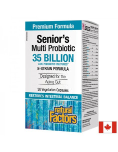 Мултипробиотик за хора над 55 години Senior’s Multi Probiotic 8 щама, 35 млрд. активни пробиотици, 30 капсули